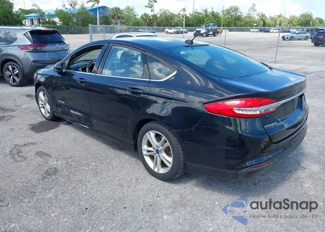 2018 Ford Fusion Hybrid Se from USA, damaged, VIN 3FA6P0LU7JR103444